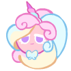 Cream Unicorn Cookie